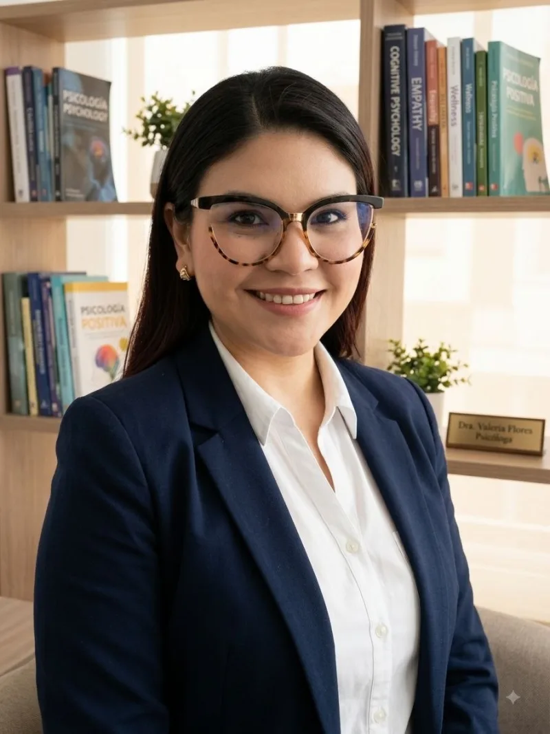 Dra. Valeria Flores — psicóloga colegiada Mente Sana (Duelo y pérdidas)